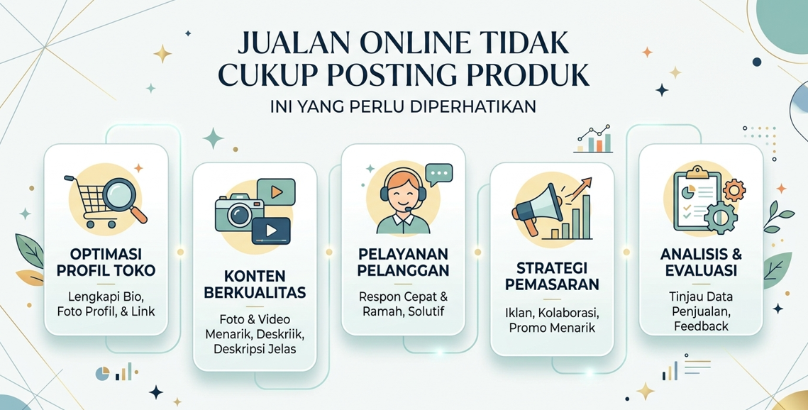 Jualan Online Tidak Cukup Posting Produk, Ini yang Perlu Diperhatikan